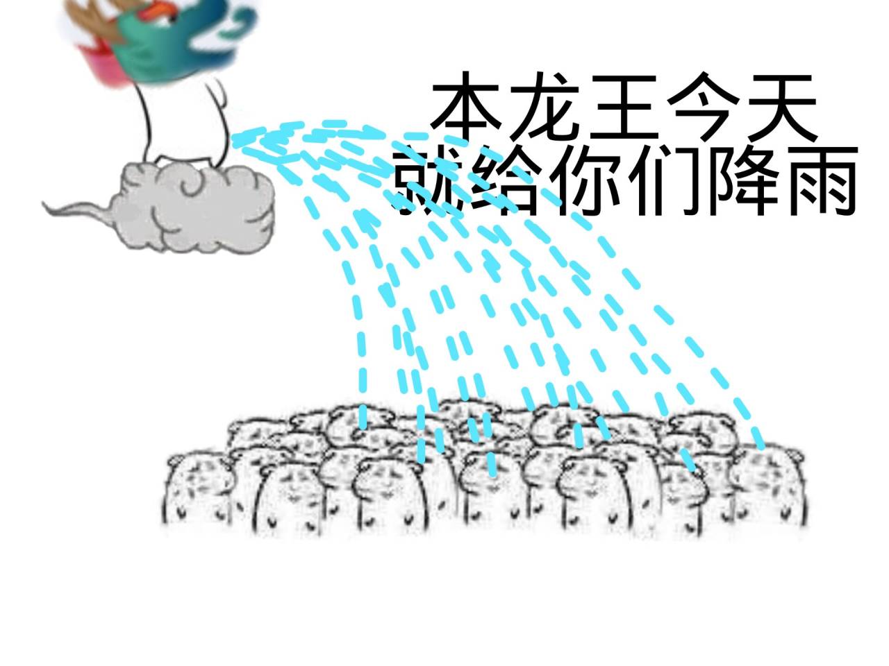 本龙王，今天就给你们降雨