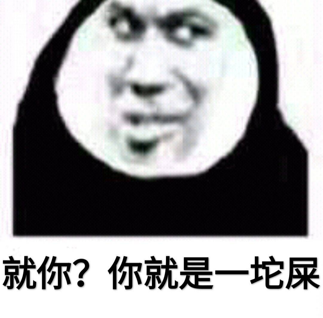 就你？你就是一坨屎