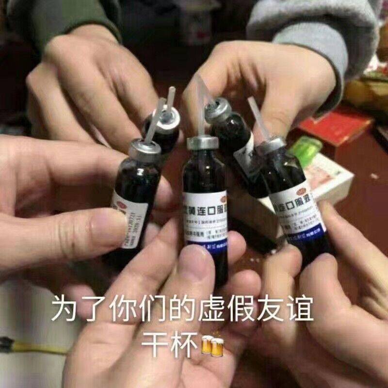 为了你们的虚假友谊干杯