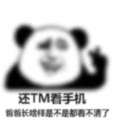 还TM看手机，长瞎样是不是都看不清了