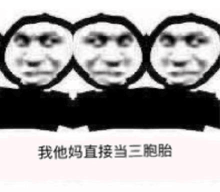 我他妈直接当三胞胎