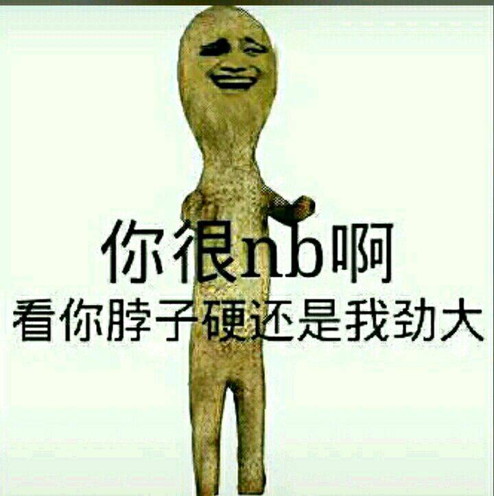 你很nb啊，看你脖子硬还是我劲大