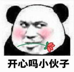 开心吗？小伙子