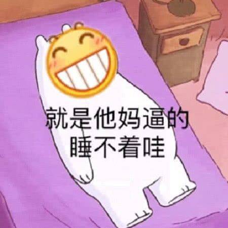 就是他妈逼的睡不着哇