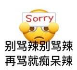 Sorry别骂辣别骂辣，再骂就痴呆辣