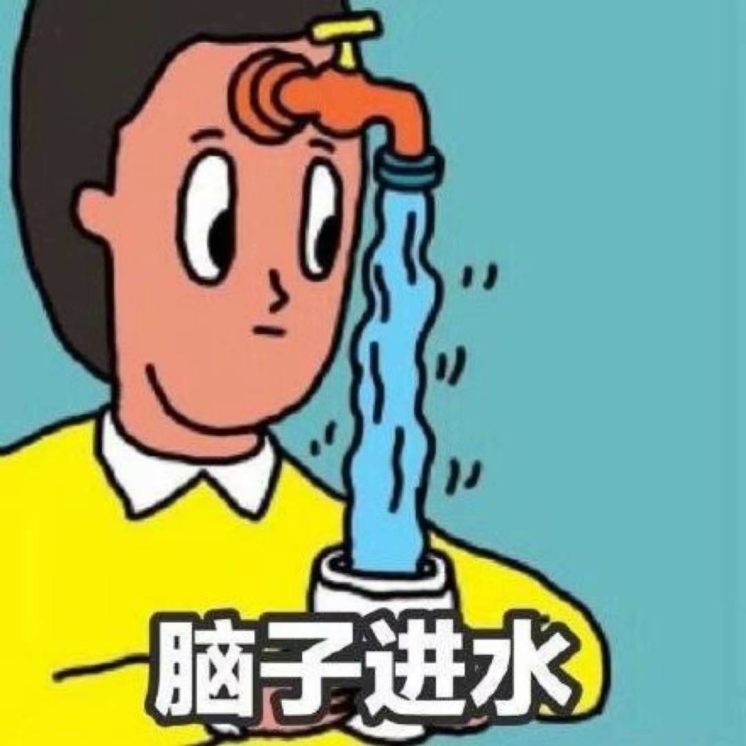 脑子进水