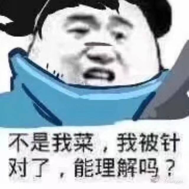 不是我菜，我被针对了，能理解吗？