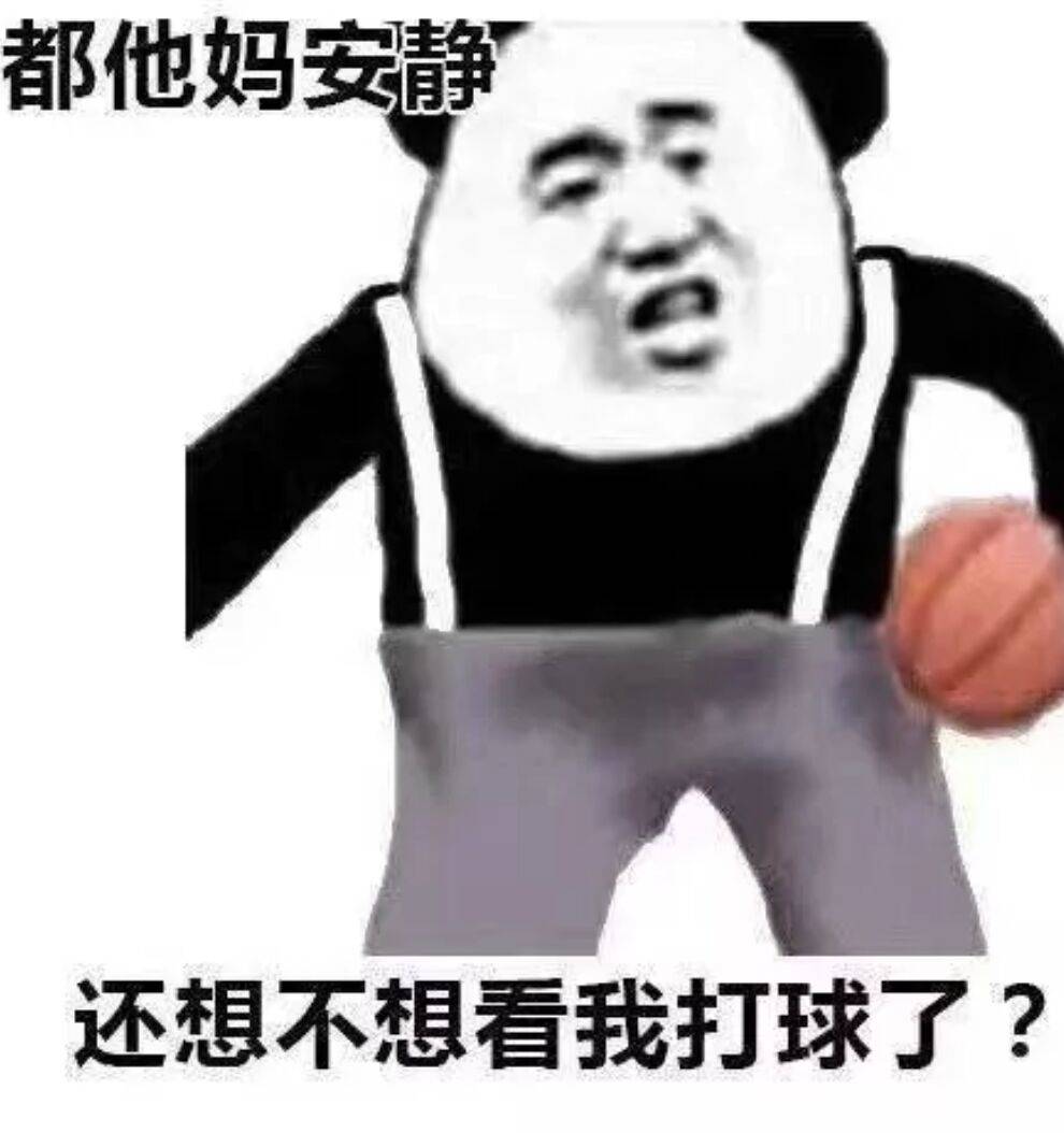 都他妈安静，还想不想看我打球了？