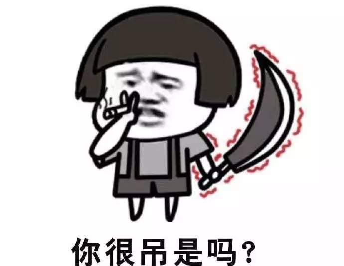 你很吊是吗？