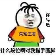 你妈逼，荣耀王者什么段位啊，对我指手画脚