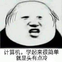 计算机，学起来很简单就是头有点冷