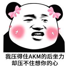 我压得住AKM的后坐力，却压不住想你的心