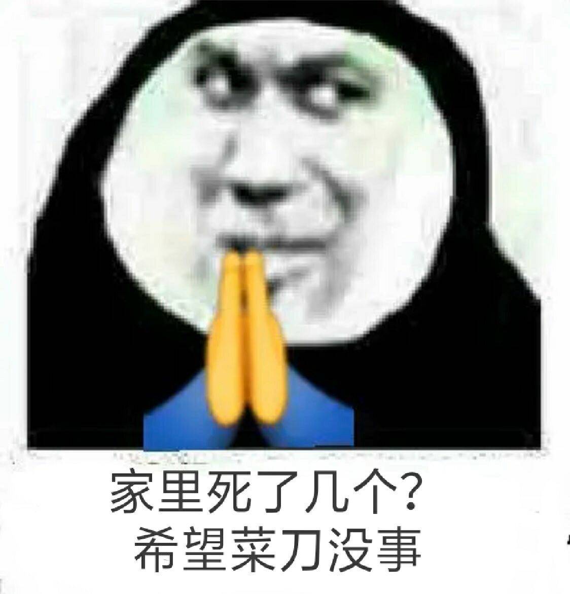 家里死了几个？希望菜刀没事