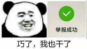 举报成功巧了，我也干了