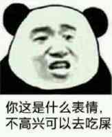 你这是什么表情不高兴可以去吃屎