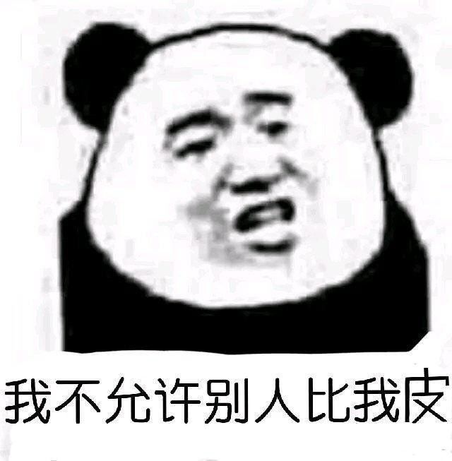 我不允许别人比我皮