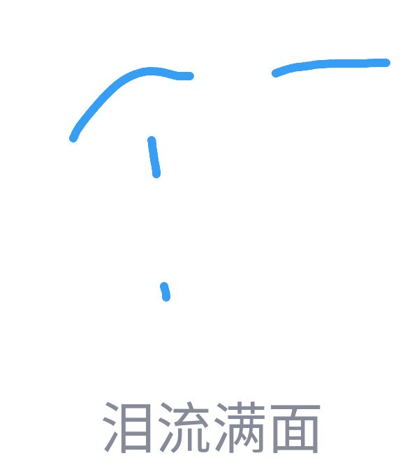 泪流满面